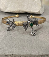 Arman Mother and Child Bird Cuff Bracelet