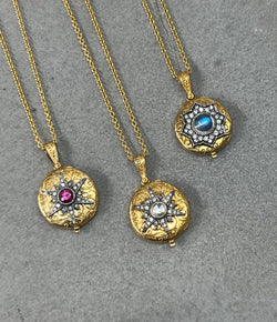 Arman Ruby Starburst Locket