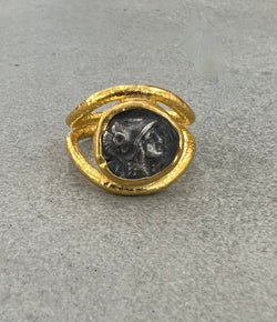 Ara 24k Coin Ring