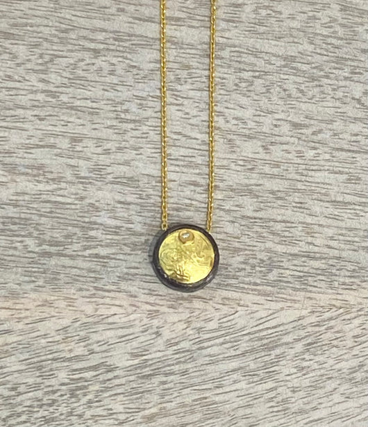 Ara 24k Gold Ottoman Coin Necklace
