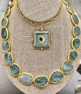 Ara 24k Aquamarine Necklace