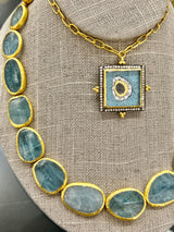 Ara 24k Aquamarine Necklace