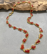 Ara 24k Gold & Coral Necklace