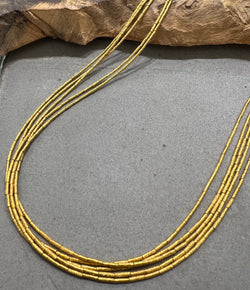 Ara 24k Gold Multi Strand Necklace
