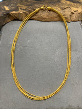 Ara 24k Gold Multi Strand Necklace