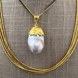 Ara 24k Gold Multi Strand Necklace