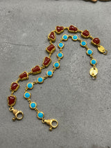 Ara 24kt Gold and Turquoise Bracelet