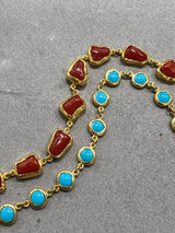 Ara 24kt Gold  and Coral Bracelet