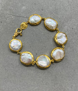 Ara 24kt Gold and Pearl Bracelet
