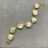Ara 24kt Gold and Pearl Bracelet
