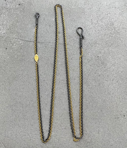 Ara 24k Mixed Metal Chain Necklace