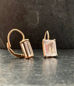 Andi Alyse Pink Kunzite and Rose Gold Earrings