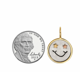 Heather Moore Smiley Face Round Charm