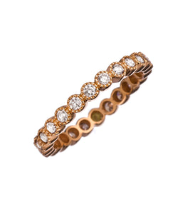 Sethi Couture Rose Gold & Diamond 'Bezel' Band