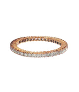 Sethi Couture Rose Gold and White Diamond Prong Set Eternity Band