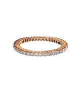 Sethi Couture Rose Gold and White Diamond Prong Set Eternity Band