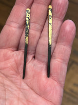 Pat Flynn Large Quill Earrings with 22kt Dusted Gold