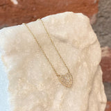 Andi Alyse Yellow Gold and Diamond Heart Necklace
