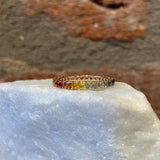 Andi Alyse Multi-Sapphire and Rose Gold Eternity Band