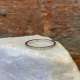 Andi Alyse White Diamond and White Gold Eternity Band