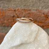 Andi Alyse Rose Gold and Diamond Interlocking Ring