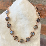 Andi Alyse Rose Gold and Labradorite Circle Bracelet