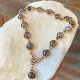 Andi Alyse Rose Gold and Labradorite Circle Bracelet