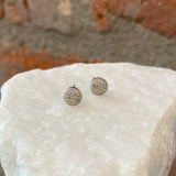 Andi Alyse White Gold and Diamond Darling Dot Earrings