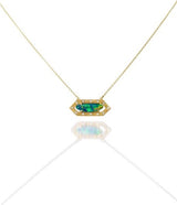 Annie Fensterstock Opal Hex Necklace
