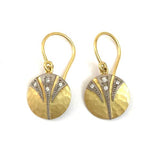 Annie Fensterstock Stingray Disc Earrings
