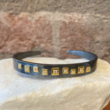 Annie Fensterstock Diamond Square Cuff