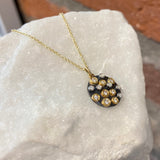 Annie Fensterstock Cornucopia Disc Necklace