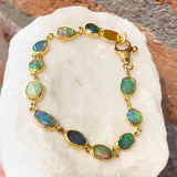 Ara Ethiopian Opal and 24kt Gold Bracelet