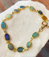 Ara Ethiopian Opal and 24kt Gold Bracelet