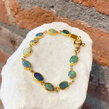 Ara Ethiopian Opal and 24kt Gold Bracelet