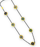 Ara 24k Multi Color Short Eye Necklace