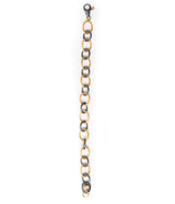 Ara 24k Gold and Oxidized Silver Link Bracelet