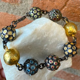 Ara 24kt Gold and Multi-Bead Bracelet