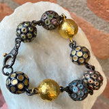 Ara 24kt Gold and Multi-Bead Bracelet