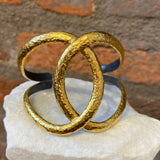 Ara 24kt Gold Double Circle Cuff