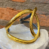 Ara 24kt Gold Double Circle Cuff