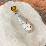 Ara Pearl and Diamond Pendant