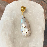 Ara Pearl and Diamond Pendant