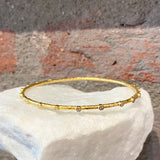 Ara 24k Gold and Diamond Bangle