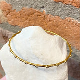 Ara 24k Gold and Diamond Bangle