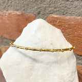 Ara 24k Gold and Diamond Bangle