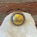 Ara Ottoman Gold Coin and Diamond Statement Ring