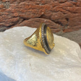 Ara Ottoman Gold Coin and Diamond Statement Ring