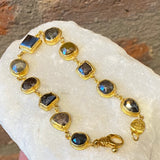 Ara Raw Diamond and 24kt Gold Bracelet
