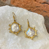 Ara Pearl and 24kt Gold Drop Earrings